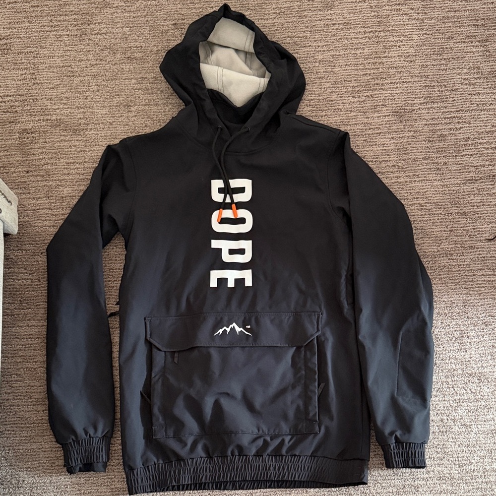 Black Dope Hooded Ski Jacket Size S